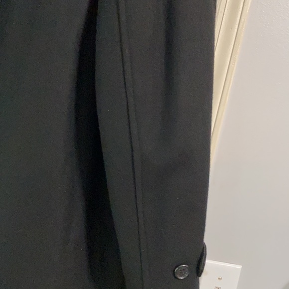 LONDON FALL TOWER BLACK JACKET zip button up. 60% wool, 30% polyester, 10% rayon - Picture 6 of 12